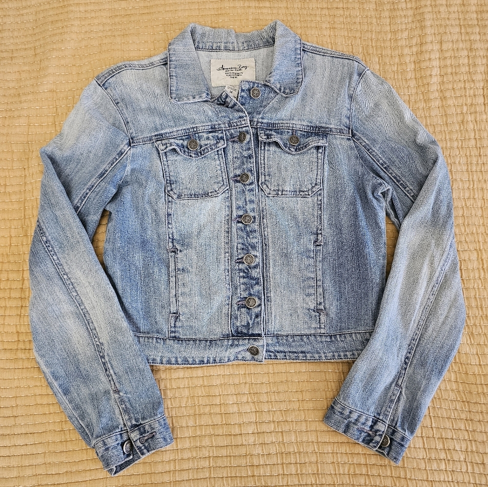 American Rag Y2K‎ Jean Denim Jacket Cropped Women's Medium